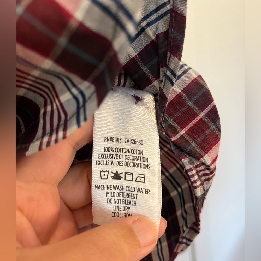 Robert Graham Button Down Plaid Pasiley Dress Shi… - image 5